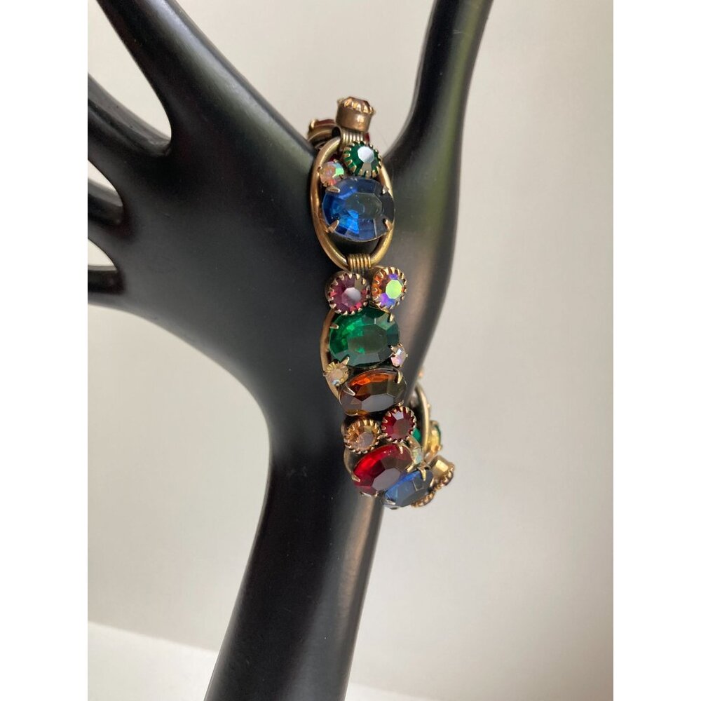 Weiss Multi Color Rhinestone Bracelet -READ - Picture 6 of 16